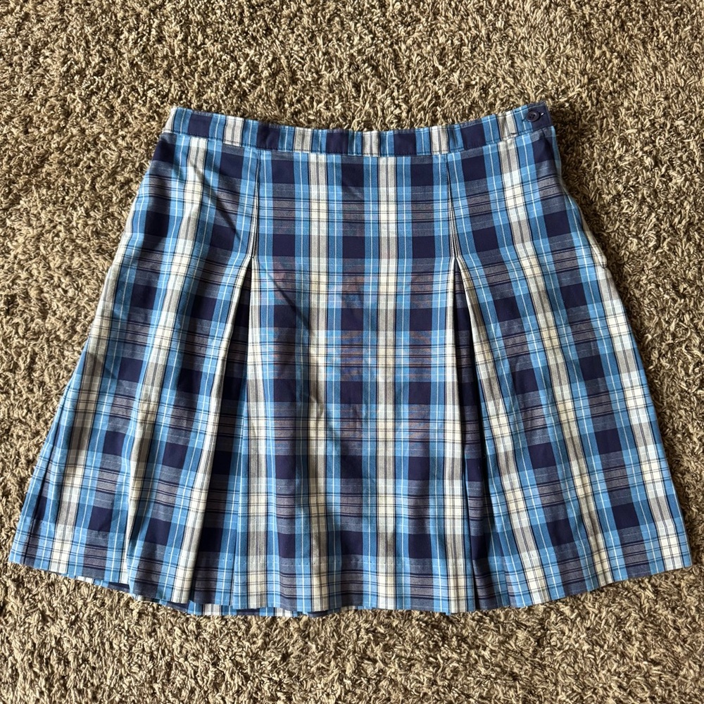 Blue Plaid Women's Skirt